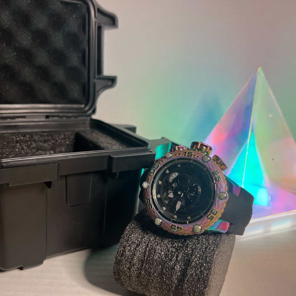 Invicta Subaqua Noma Vi Iridescent Watch With Black Strap